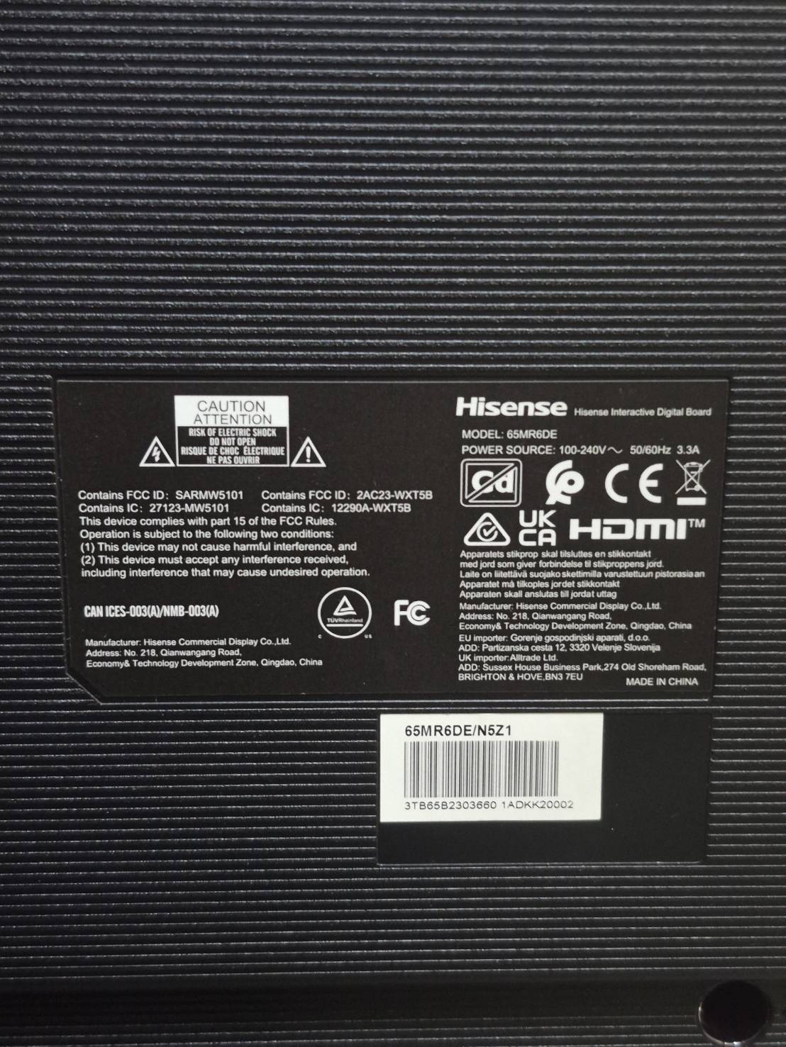 Hisense 65MR6DE 65 นิ้ว 64GB - รูปที่ 4